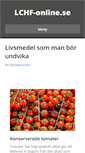 Mobile Screenshot of lchf-online.se